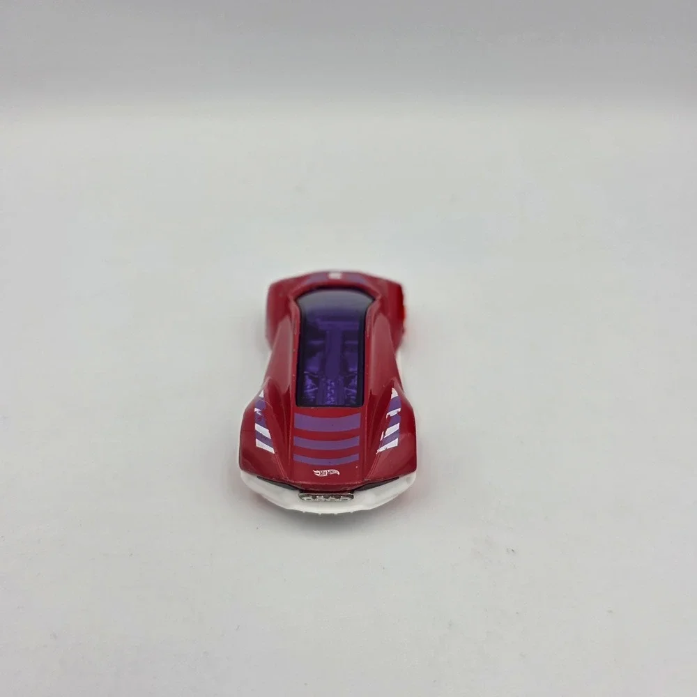 2017 Hot‎ Wheels EXOTIQUE FJV81 Red White Purple Top 1:64 Diecast Toy Race Car